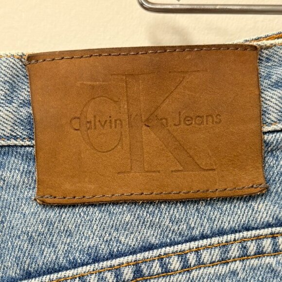 Calvin Klein Womens Size 4 Cuff Short Double Stone Wash Denim Shorts Vintage 90s - Picture 7 of 10